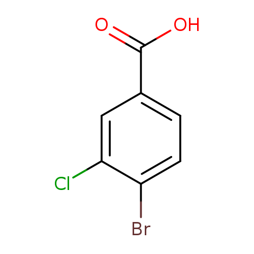 OC(=O)c1ccc(c(c1)Cl)Br