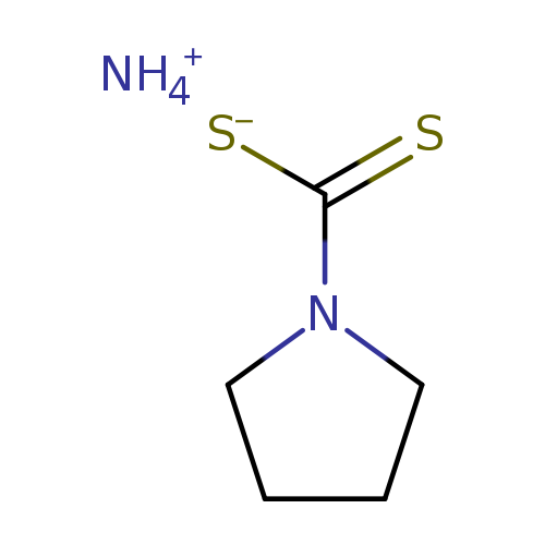 [S-]C(=S)N1CCCC1.[NH4+]