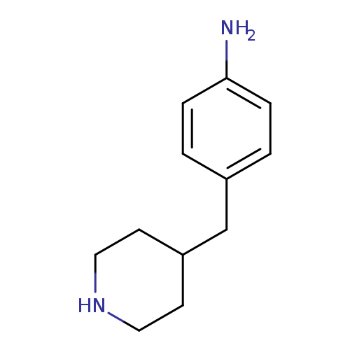Nc1ccc(cc1)CC1CCNCC1