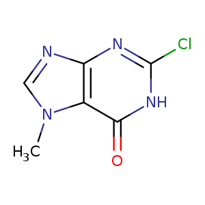 Clc1nc2ncn(c2c(=O)[nH]1)C