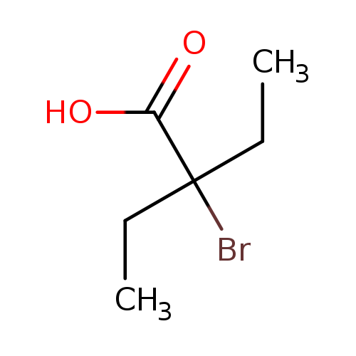 CCC(C(=O)O)(CC)Br