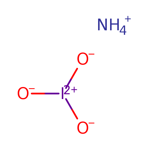 [O-][I](=O)=O.[NH4+]