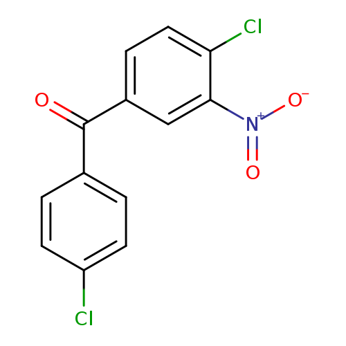 Clc1ccc(cc1)C(=O)c1ccc(c(c1)[N+](=O)[O-])Cl