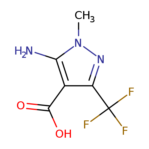 OC(=O)c1c(N)n(nc1C(F)(F)F)C