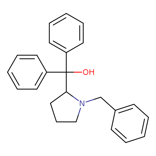 OC(C1CCCN1Cc1ccccc1)(c1ccccc1)c1ccccc1