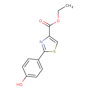 CCOC(=O)c1csc(n1)c1ccc(cc1)O