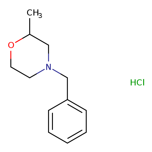 CC1OCCN(C1)Cc1ccccc1.Cl