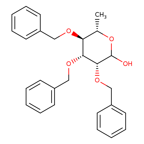 C[C@@H]1OC(O)[C@@H]([C@@H]([C@H]1OCc1ccccc1)OCc1ccccc1)OCc1ccccc1