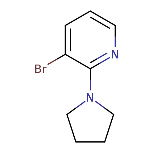 Brc1cccnc1N1CCCC1