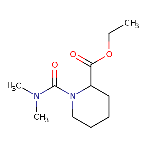 CCOC(=O)C1CCCCN1C(=O)N(C)C
