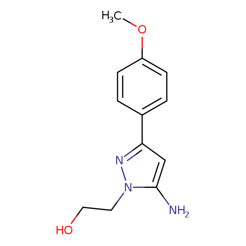 OCCn1nc(cc1N)c1ccc(cc1)OC