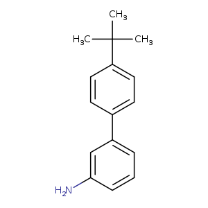 Nc1cccc(c1)c1ccc(cc1)C(C)(C)C