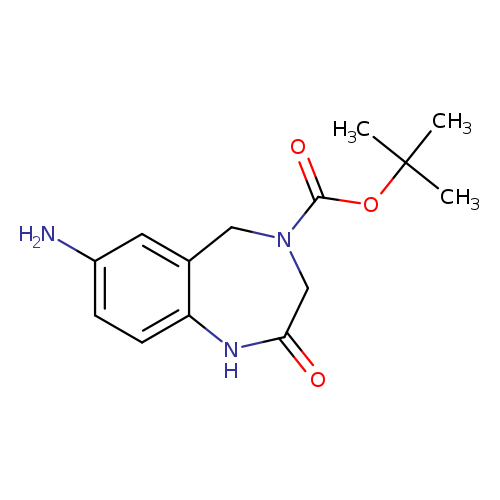 O=C1CN(Cc2c(N1)ccc(c2)N)C(=O)OC(C)(C)C