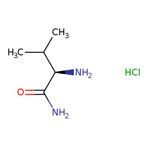 N[C@@H](C(=O)N)C(C)C.Cl