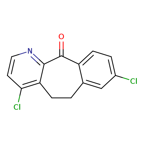 Clc1ccc2c(c1)CCc1c(C2=O)nccc1Cl