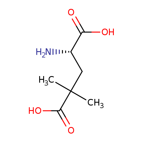 N[C@H](C(=O)O)CC(C(=O)O)(C)C