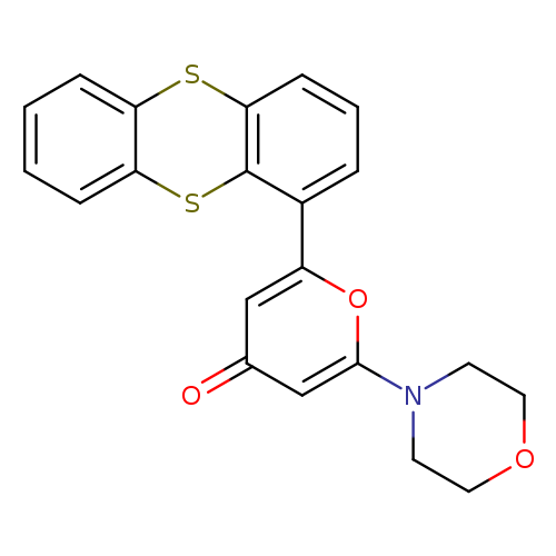 O=c1cc(oc(c1)c1cccc2c1Sc1ccccc1S2)N1CCOCC1