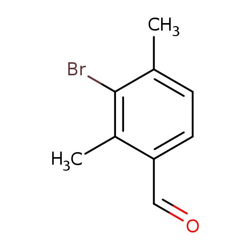 O=Cc1ccc(c(c1C)Br)C