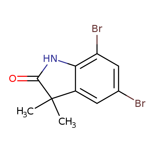Brc1cc(Br)c2c(c1)C(C)(C)C(=O)N2