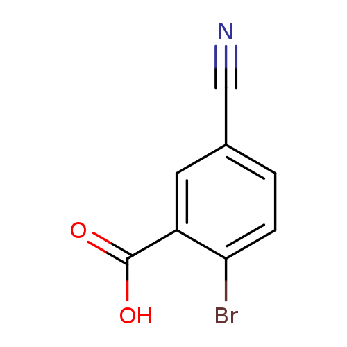 N#Cc1ccc(c(c1)C(=O)O)Br