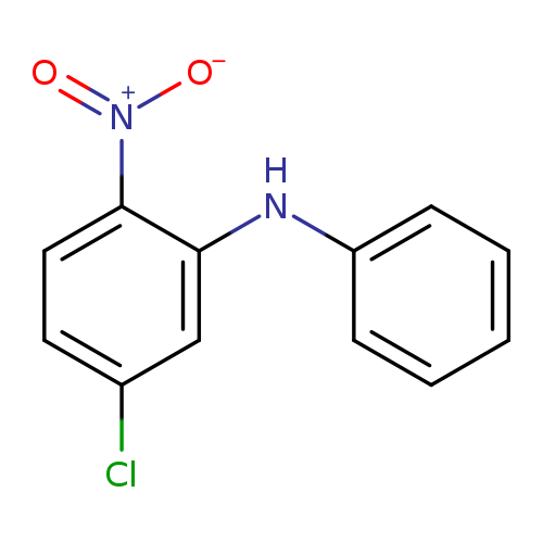 Clc1ccc(c(c1)Nc1ccccc1)[N+](=O)[O-]