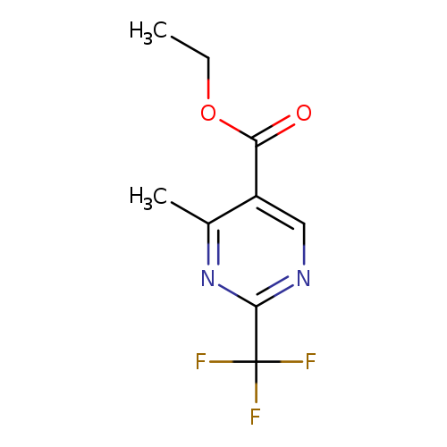 CCOC(=O)c1cnc(nc1C)C(F)(F)F