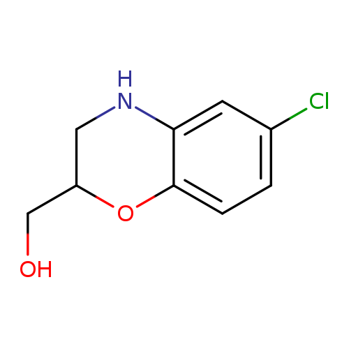 OCC1CNc2c(O1)ccc(c2)Cl
