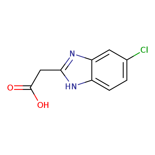OC(=O)Cc1nc2c([nH]1)ccc(c2)Cl