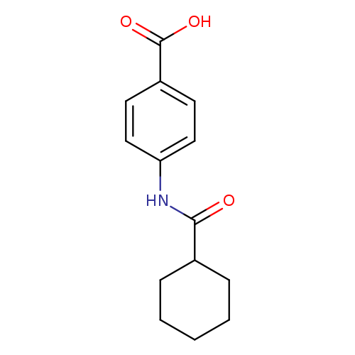 O=C(C1CCCCC1)Nc1ccc(cc1)C(=O)O