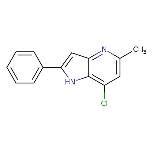 Cc1cc(Cl)c2c(n1)cc([nH]2)c1ccccc1