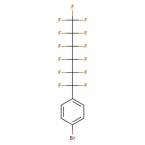 Brc1ccc(cc1)C(C(C(C(C(C(F)(F)F)(F)F)(F)F)(F)F)(F)F)(F)F