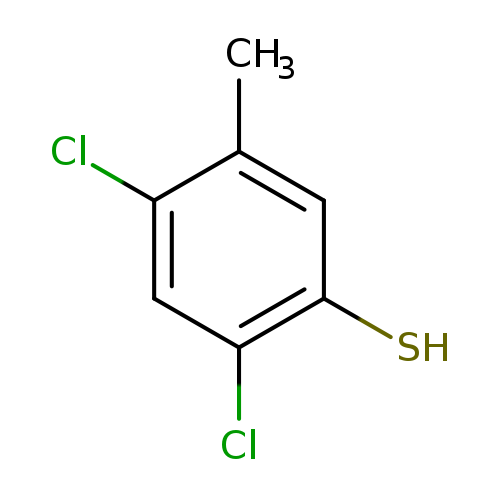 Cc1cc(S)c(cc1Cl)Cl