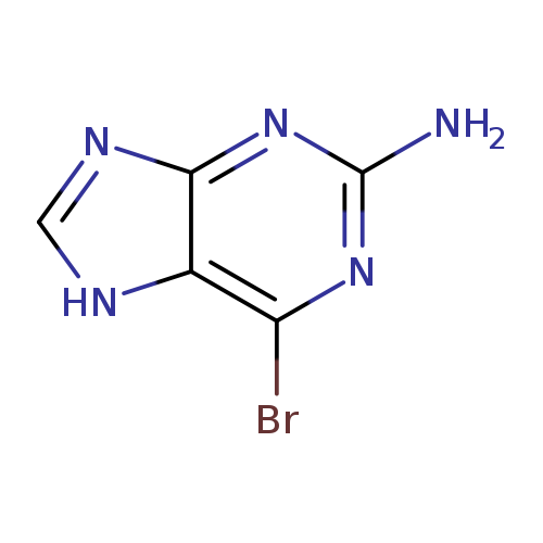 Nc1nc(Br)c2c(n1)nc[nH]2