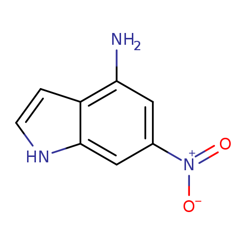 [O-][N+](=O)c1cc(N)c2c(c1)[nH]cc2