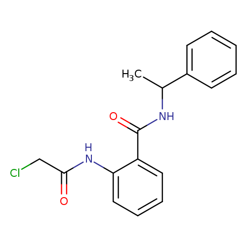 ClCC(=O)Nc1ccccc1C(=O)NC(c1ccccc1)C