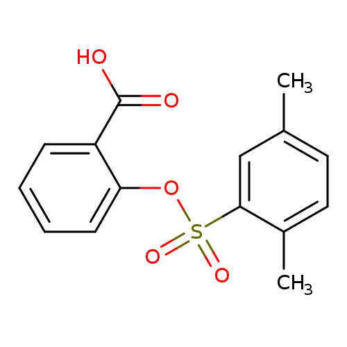 Cc1ccc(c(c1)S(=O)(=O)Oc1ccccc1C(=O)O)C