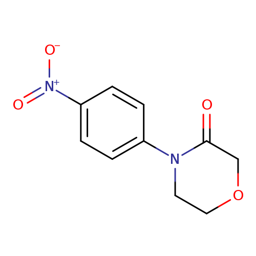 O=C1COCCN1c1ccc(cc1)[N+](=O)[O-]