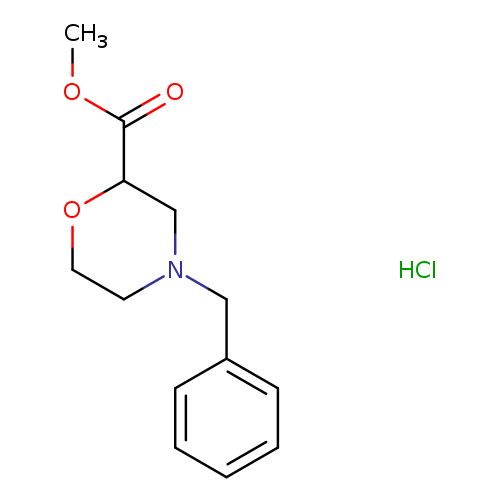 COC(=O)C1OCCN(C1)Cc1ccccc1.Cl