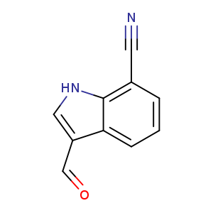 O=Cc1c[nH]c2c1cccc2C#N