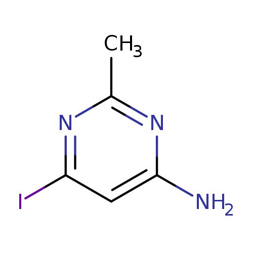 Nc1cc(I)nc(n1)C