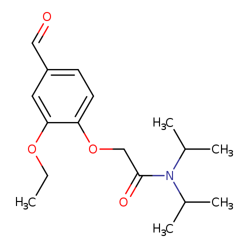 CCOc1cc(C=O)ccc1OCC(=O)N(C(C)C)C(C)C