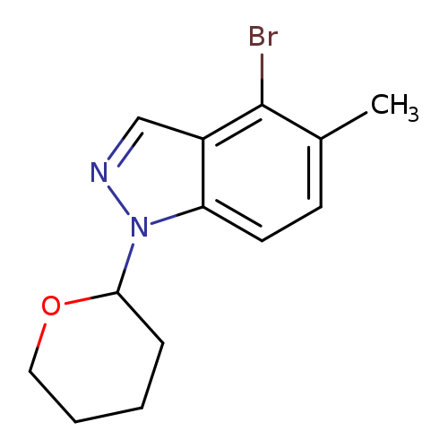 Cc1ccc2c(c1Br)cnn2C1CCCCO1