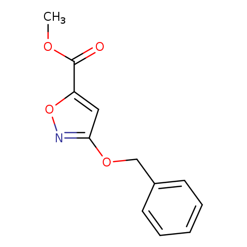 COC(=O)c1onc(c1)OCc1ccccc1