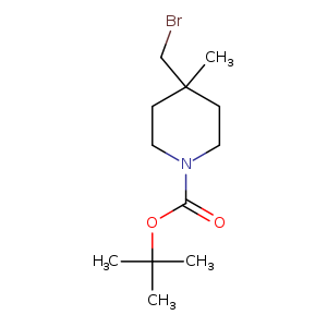 BrCC1(C)CCN(CC1)C(=O)OC(C)(C)C