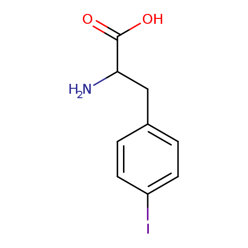 NC(C(=O)O)Cc1ccc(cc1)I