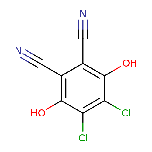 N#Cc1c(C#N)c(O)c(c(c1O)Cl)Cl