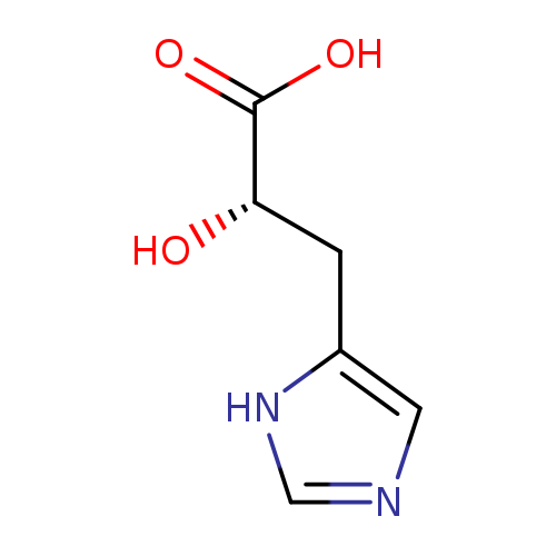 O[C@H](C(=O)O)Cc1cnc[nH]1