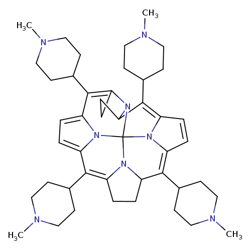 CN1CCC(CC1)C1=C2CCC3N2C24n5c1ccc5C(=C1N2C(CC1)C(=c1n4c(=C3C2CCN(CC2)C)cc1)C1CCN(CC1)C)C1CCN(CC1)C