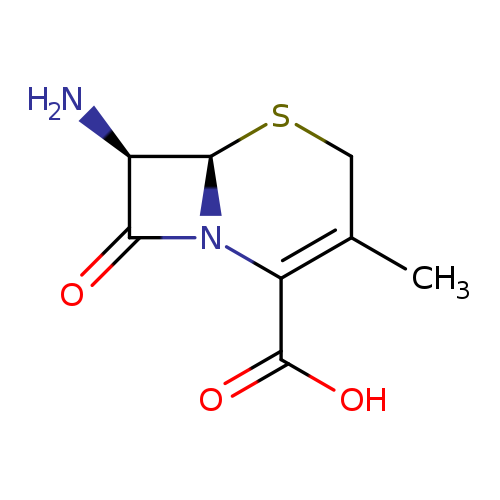O=C1[C@@H](N)[C@@H]2N1C(=C(CS2)C)C(=O)O