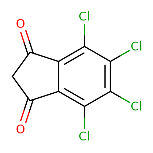 O=C1CC(=O)c2c1c(Cl)c(c(c2Cl)Cl)Cl